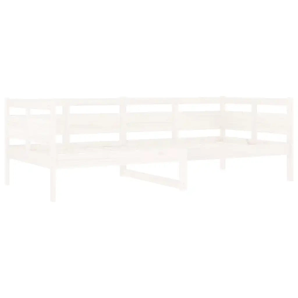 Dormeuse Bianca in Legno Massello di Pino 90x200 cm 820298