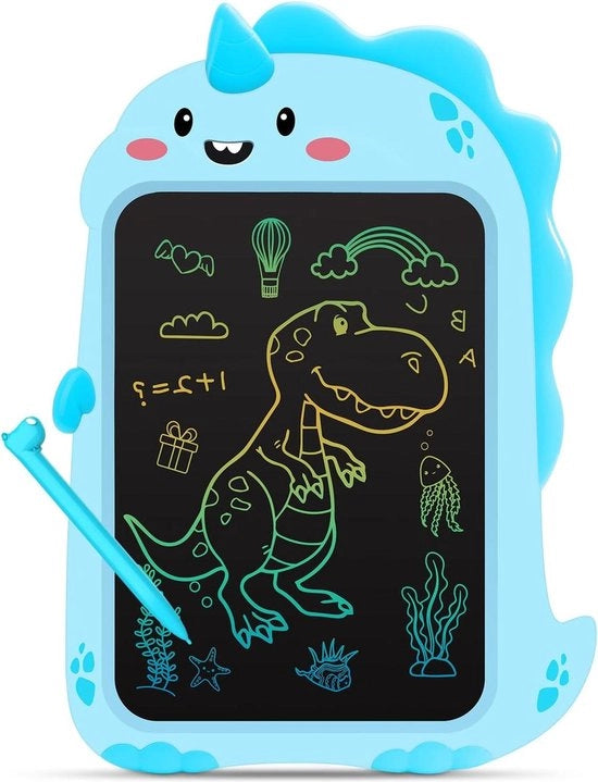 Tavolo da disegno LCD per bambini 216 cm (85 pollici) - tavolo da disegno colorato con dinosauro - per bambini 2-8 anni - ragazzi e ragazze - adatto per Natale e come - Funzioni: cancellabile, educativo, creativo Tavolo da disegno