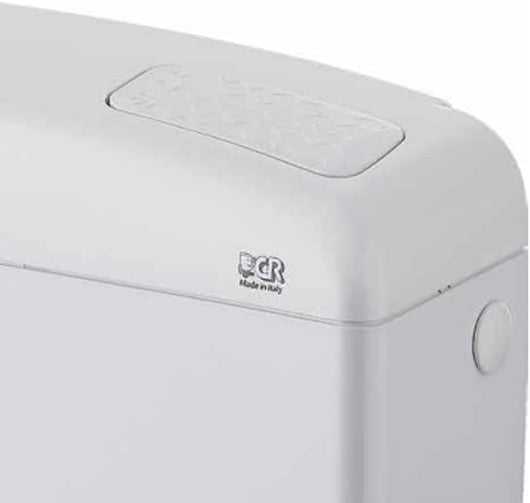 CASSETTA ZAINO ESTERNA SUPER PIATTA LONDRA SINGOLO SCARICO BIANCA CR