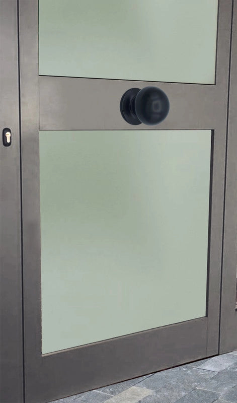 Pomolo fisso per porta SAGUATTI 869/70QOB in alluminio nero opaco