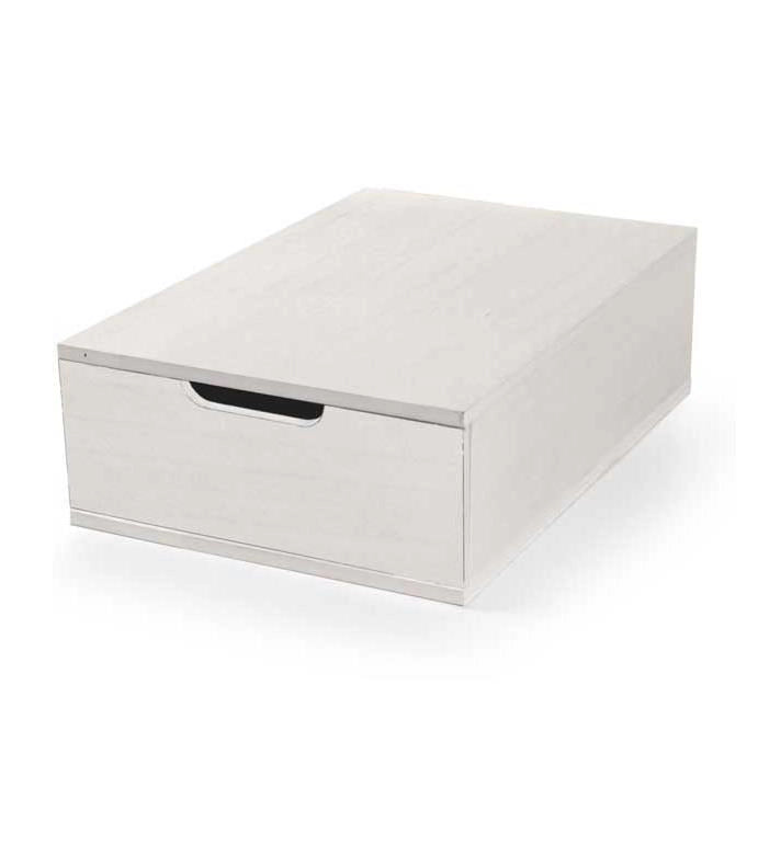 MAURY'S CASSETTO BIANCO PORTAOGGETTI  IN LEGNO CON DIVISORI 22X32X10 CM