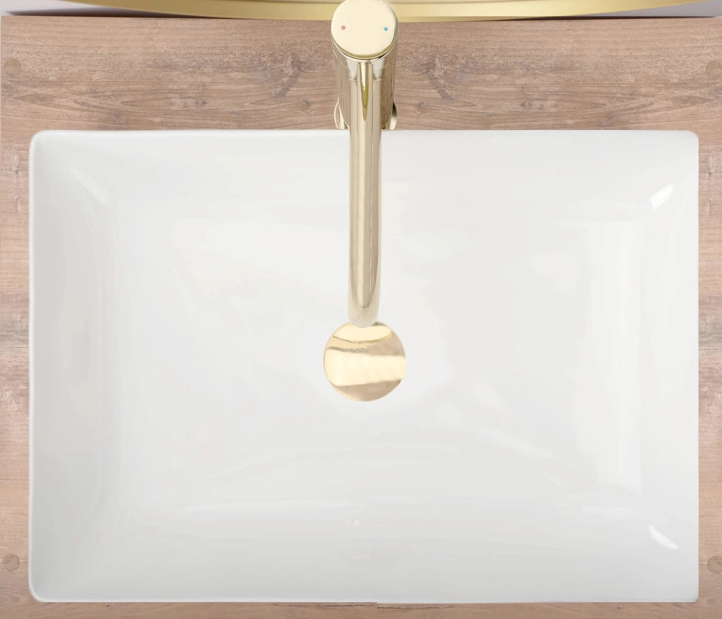 Lavabo Da Appoggio Rea Inga White