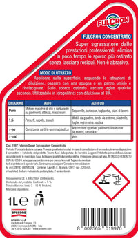 FULCRON PULITORE SGRASSANTE CONCENTRATO- - lt.1 - 12 pezzi AREXONS