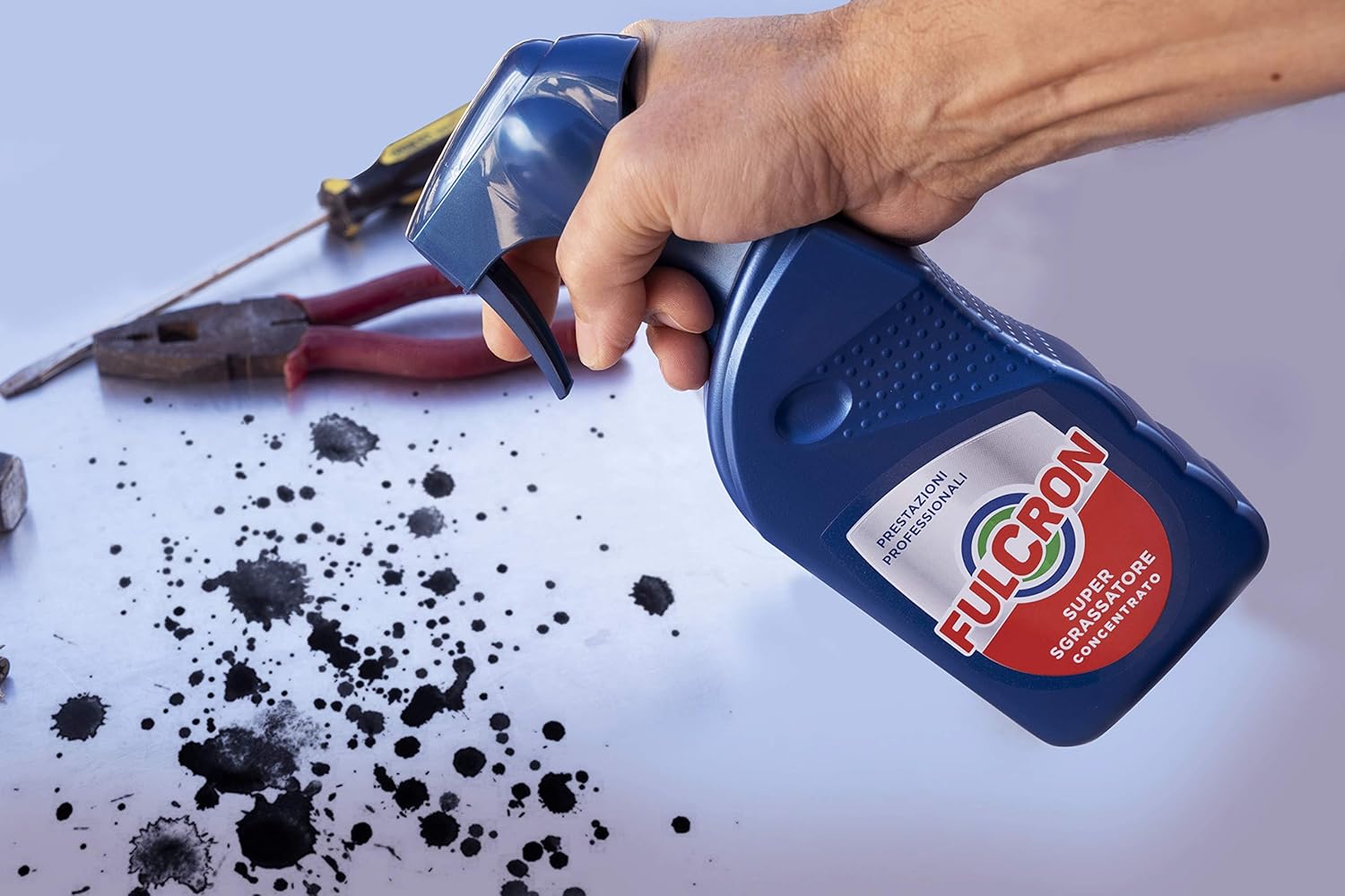 FULCRON PULITORE SGRASSANTE CONCENTRATO- - ml.500 con nebulizzatore - 12 pezzi AREXONS