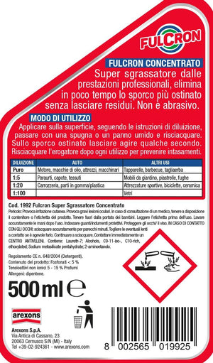 SGRASSATORE 'FULCRON' 500 ml con spruzzino - AREXONS