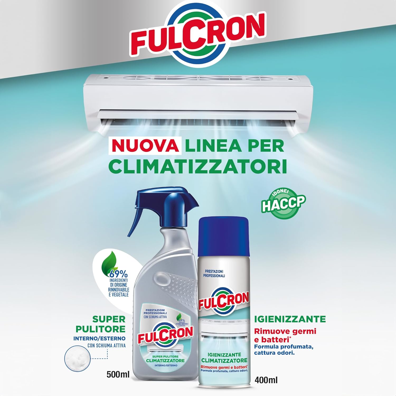 SUPER PULITORE PER CLIMATIZZATORE 'FULCRON' 500 ml - AREXONS
