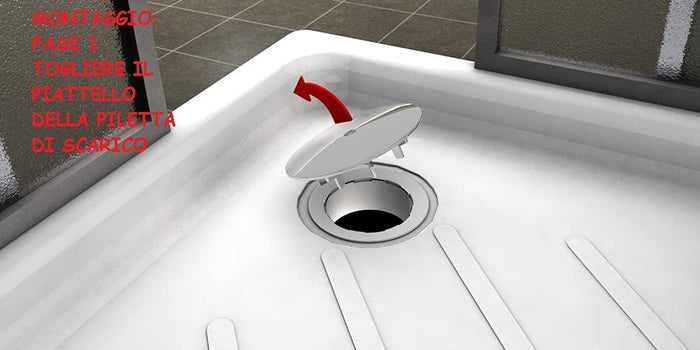 VALVOLA DI NON RITORNO NRV PER PILETTE PIATTO DOCCIA 21/2- Diam. 80- BONOMINI