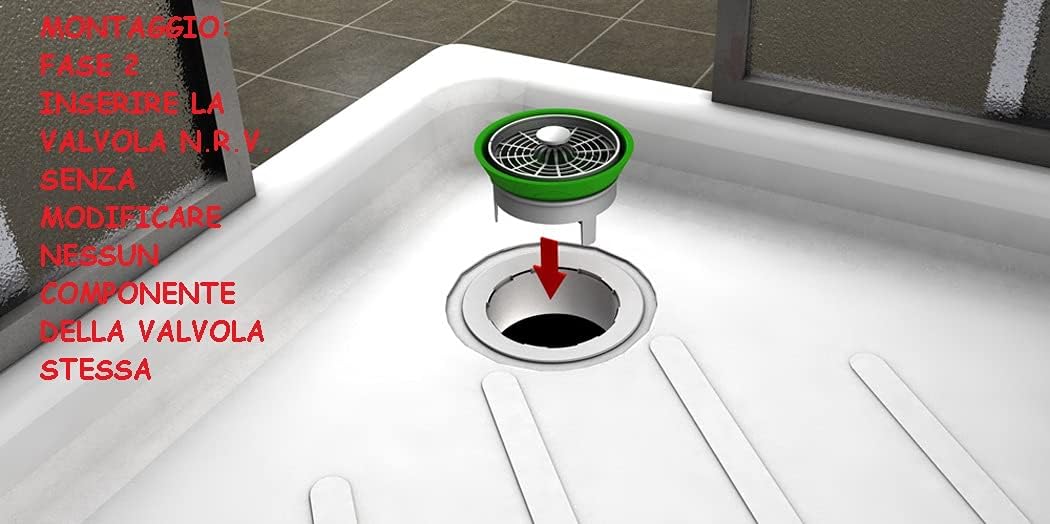 VALVOLA DI NON RITORNO NRV PER PILETTE PIATTO DOCCIA 21/2- Diam. 80- BONOMINI