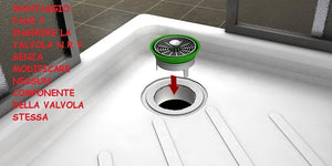 VALVOLA DI NON RITORNO NRV PER PILETTE PIATTO DOCCIA 21/2- Diam. 80- BONOMINI