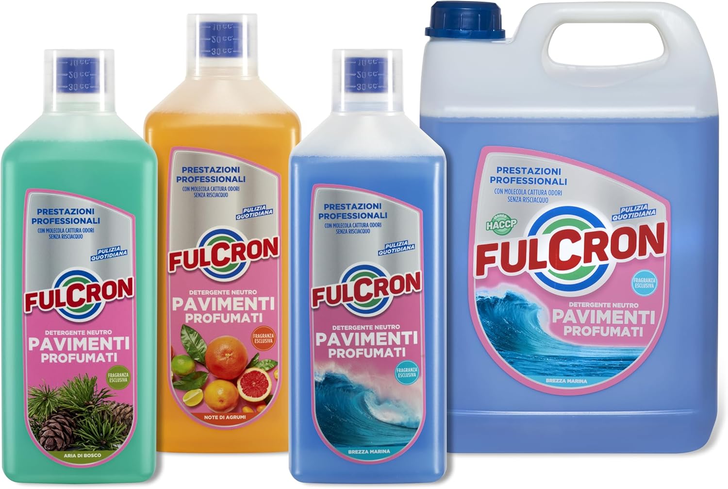 DETERGENTE NEUTRO PER MULTIPAVIMENTI 'FULCRON' lt. 1 - brezza marina  - AREXONS