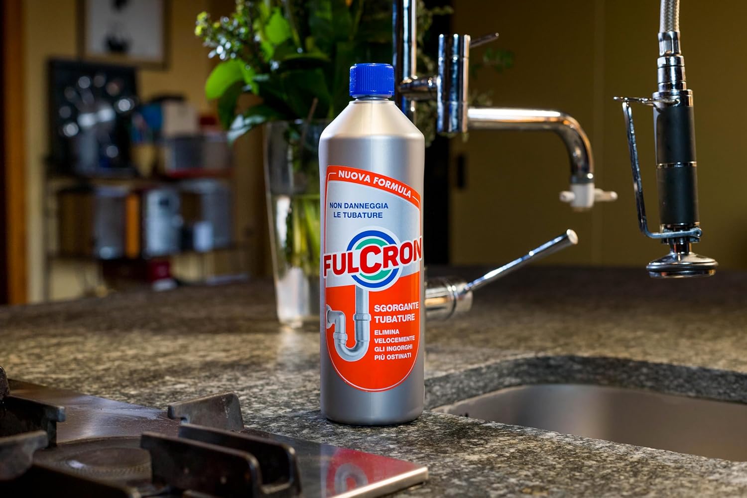 DISGORGANTE LIQUIDO PER TUBATURE 'FULCRON' lt 1- 6 pezzi  - AREXONS