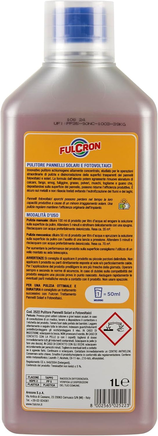 Arexons PULITORE PANNELLI SOLARI E FOTOVOLTAICI FULCRON lt. 1