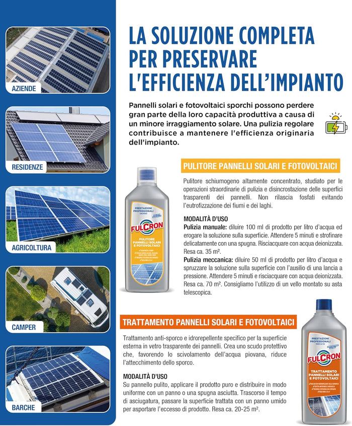 Arexons PULITORE PANNELLI SOLARI E FOTOVOLTAICI FULCRON lt. 1