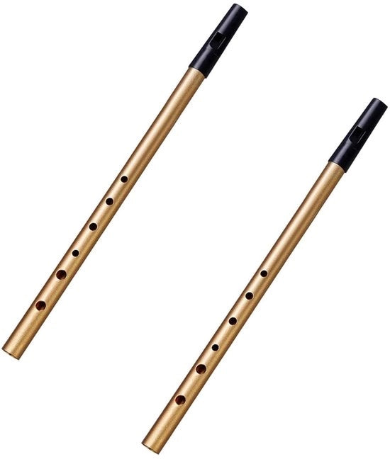 Set di Flauto di 2 pezzi - Flauto di Alluminio - Flauto a 6 Fori - Chiave di Tono D - Leggero/Duraturo