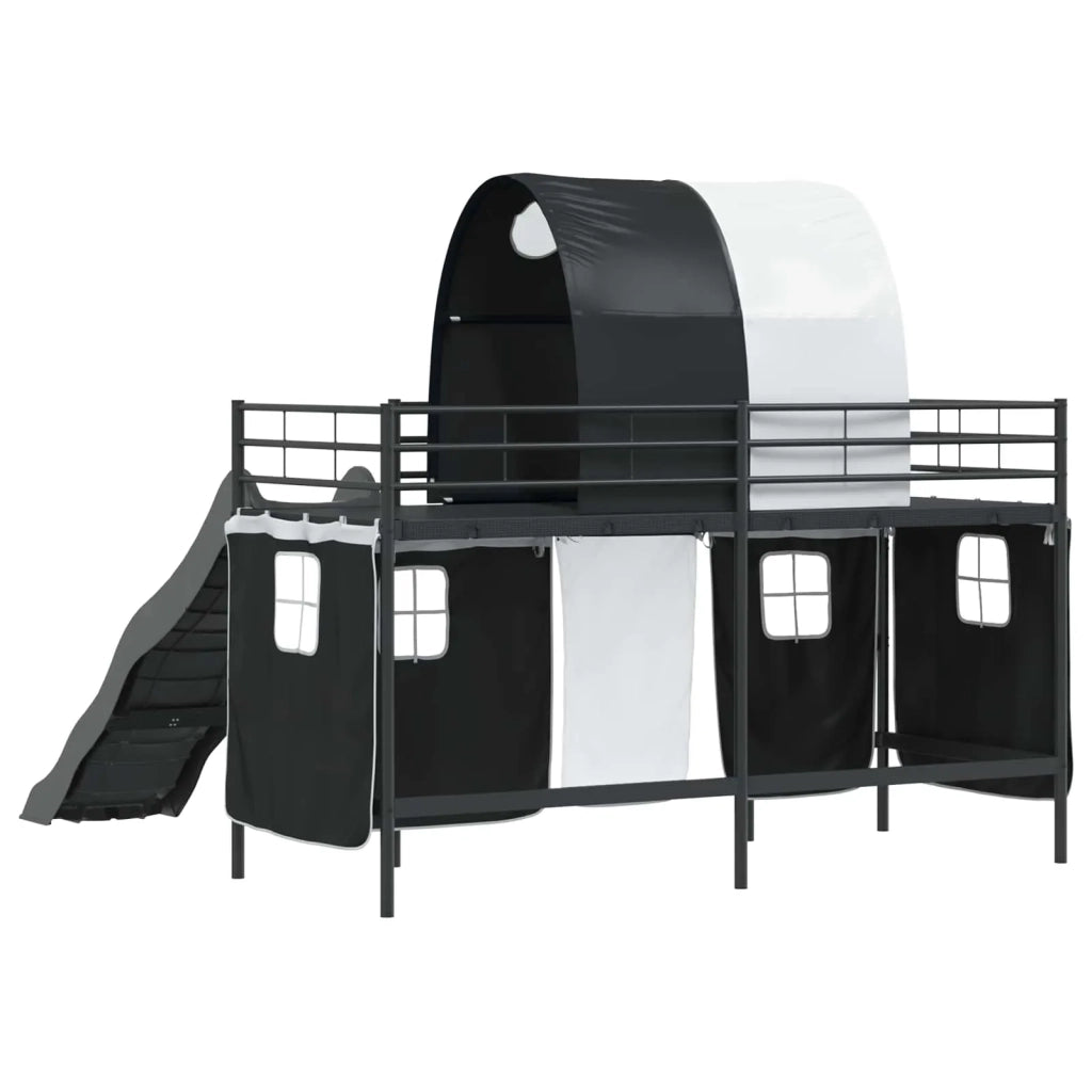 Struttura del letto loft per bambini Nero 100 x 190 cm Metallo 42020833