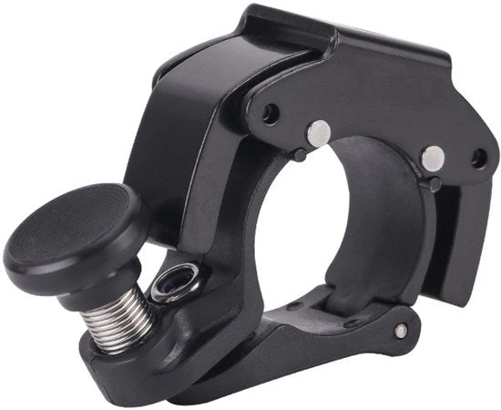Bel per bicicletta, lega di alluminio mini bel per bicicletta 100 dB bel luid, fischietto per bicicletta per bicicletta MTB mountainbike, 22-24 mm manubrio, nero