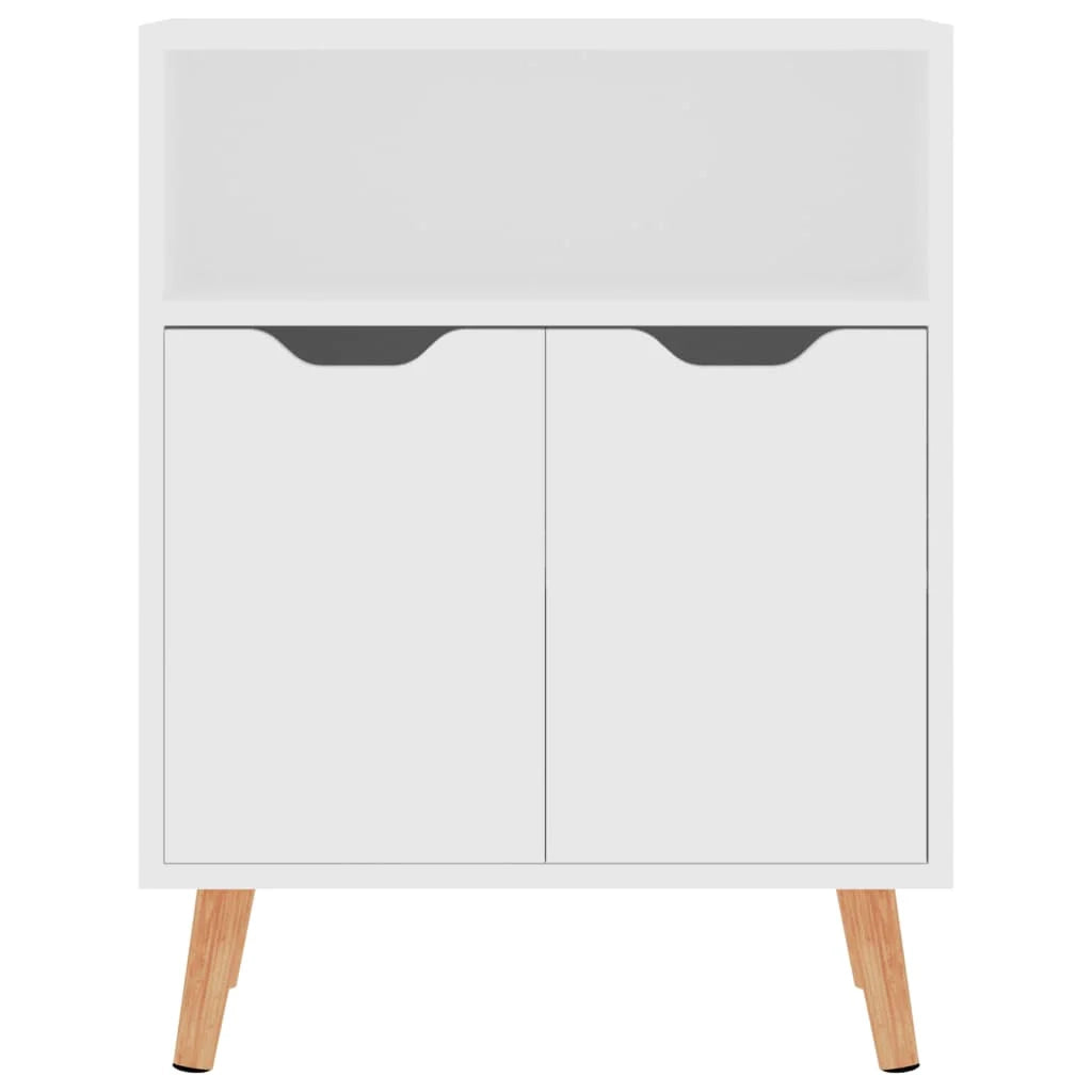 Credenza buffet cassettiera mobile contenitore organizer cucina soggiorno soggiorno 60 x 30 x 72 cm derivati ​​del legno bianco 02_0030335