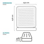 MATERASSO MATRIMONIALE AIRBED CASA 'ULTRA PLUSH HEADBOARD' cm 152 x 236 x 86  - INTEX