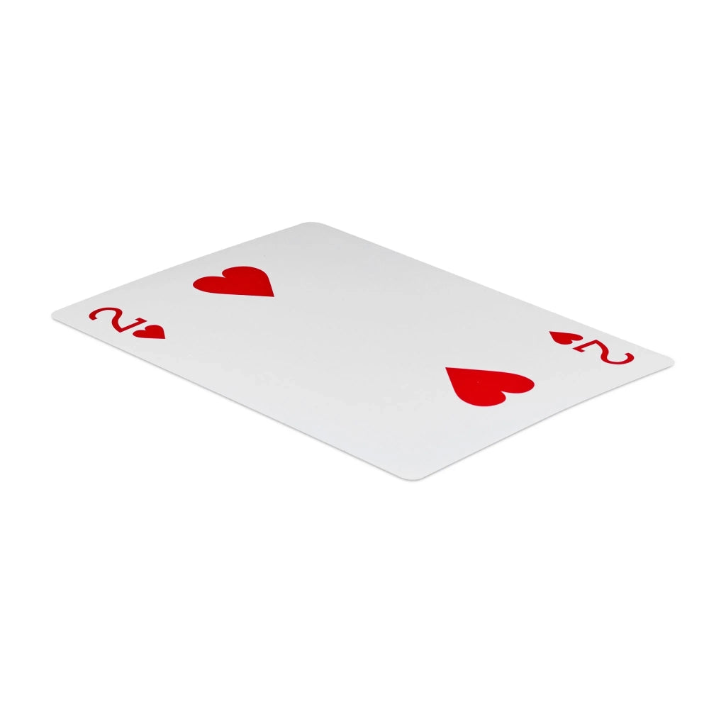 Set di 54 carte da poker jumbo giganti 18 x 13 x 2 cm per uso divertente in plastica bianca 13_0004591