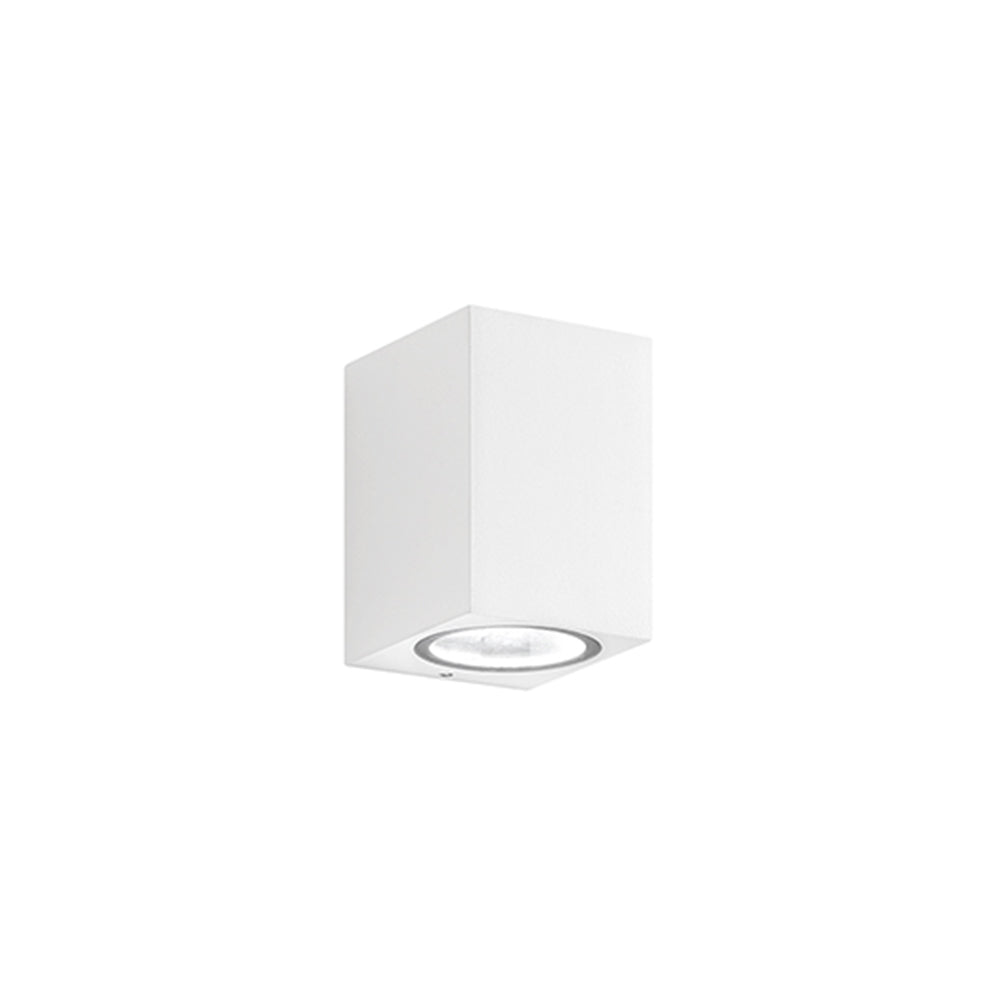 Applique Da Esterno Moderna Monolite Alluminio Bianco 1 Luce Gu10