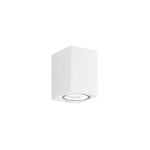 Applique Da Esterno Moderna Monolite Alluminio Bianco 1 Luce Gu10
