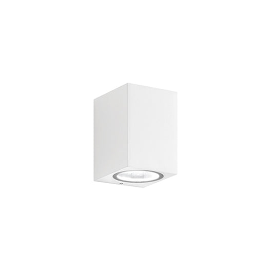 Applique Da Esterno Moderna Monolite Alluminio Bianco 1 Luce Gu10