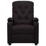 Poltrona Reclinabile Nera in Similpelle 339122