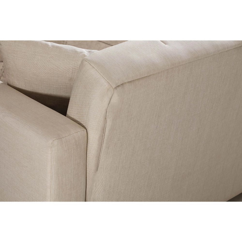 Divano letto Moon con contenitore colore Crema 213x81x83H