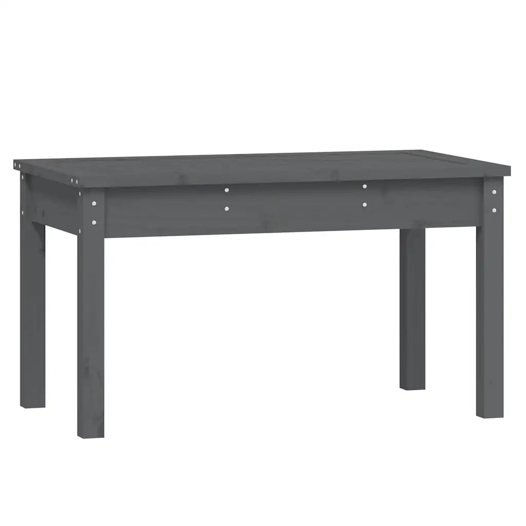 Panchina da Giardino | Panca da Giardino Grigia 80x44x45 cm Legno Massello di Pino