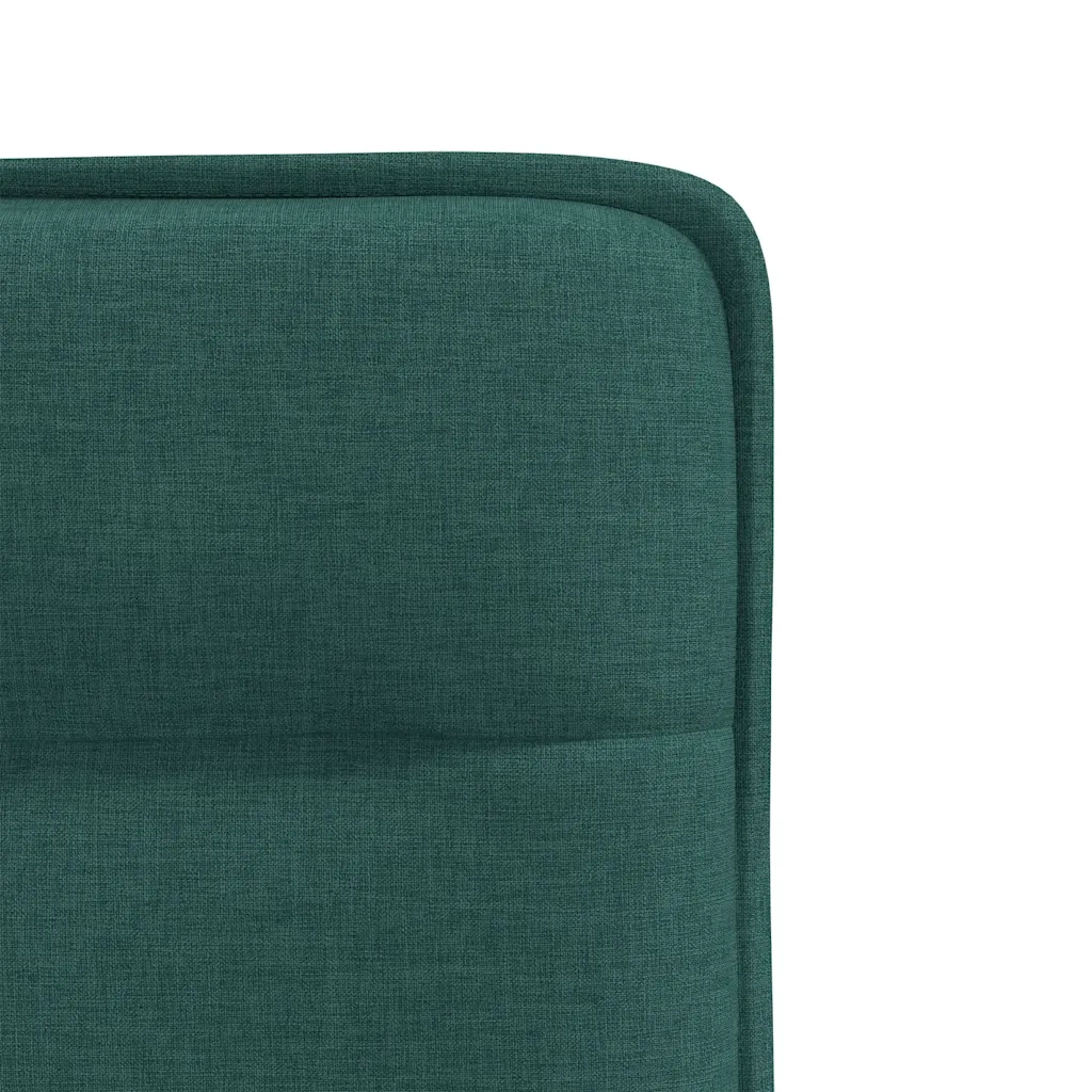 Sedie da Pranzo 4 pz in Tessuto Verde Scuro 3315337