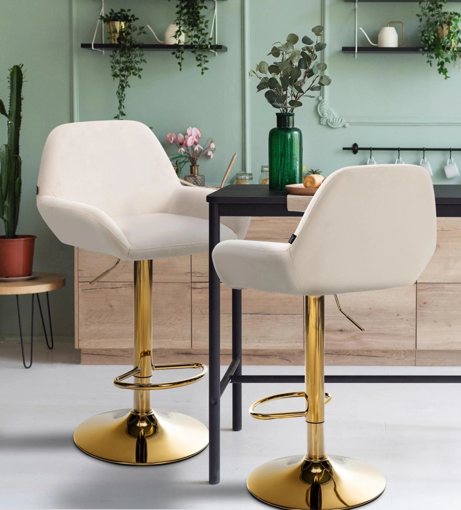 Barhocker Braga Gold Samt