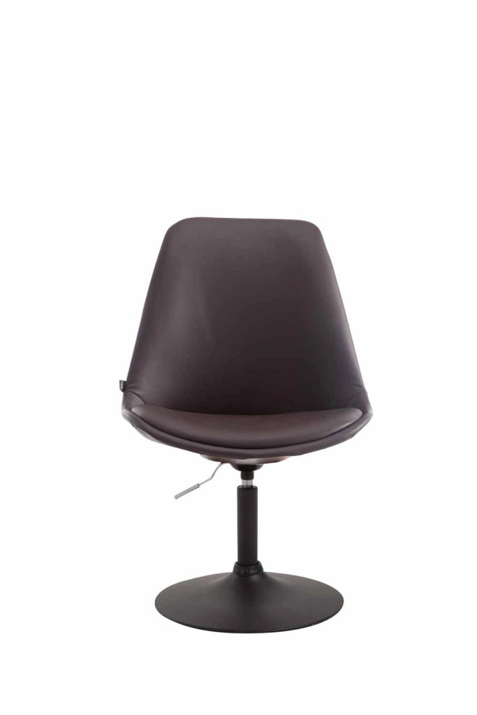 Sedia da pranzo MAVERICK in similpelle marrone,nero