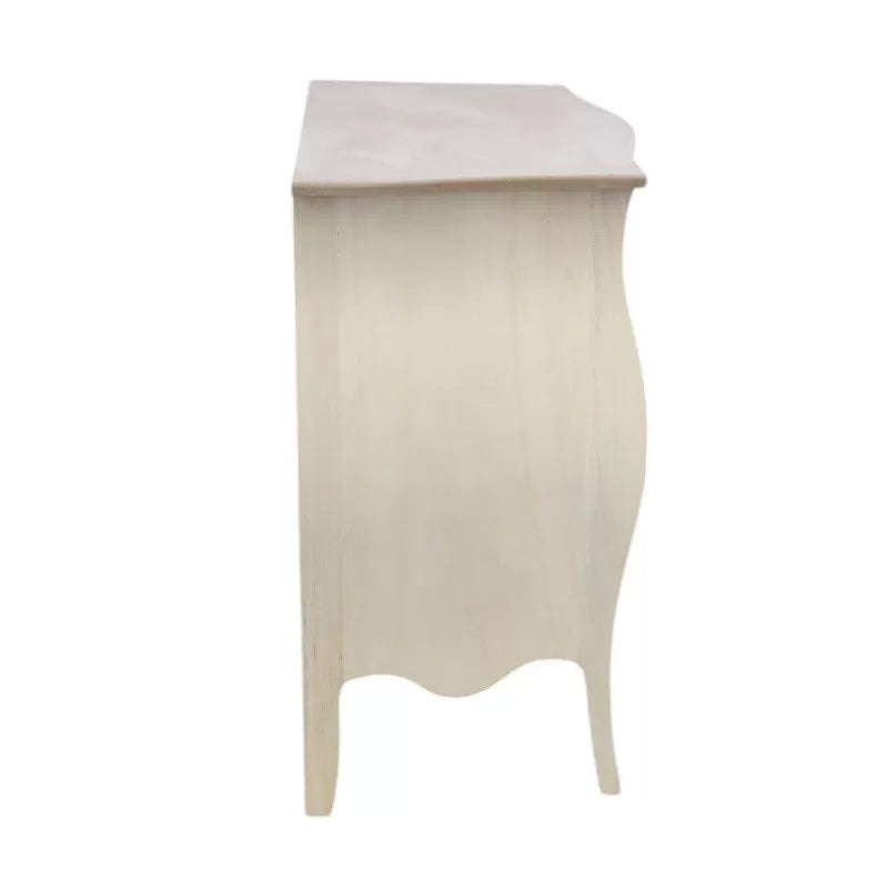 Credenza sagomata 2 porte legno grezzo 120x54x94 (2146) - Mobili 2G