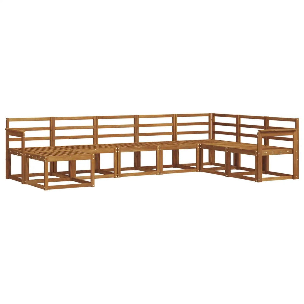 Set di divani da esterno 8 pcs Naturale