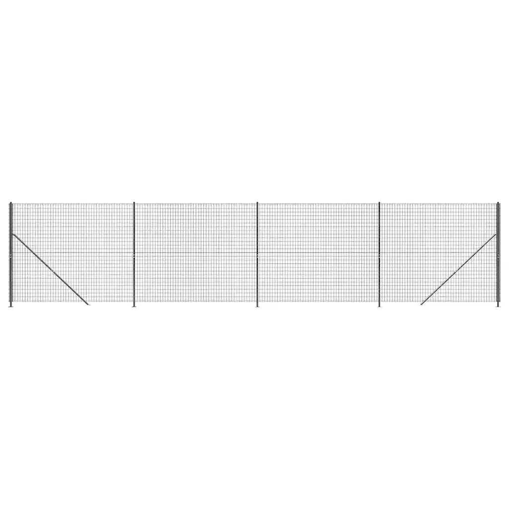 Recinzione Metallica con Flangia Antracite 1,4x10 m 154291