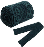 Lint decorativo in nylon di alta qualità, resistente, nero-verde scuro, lunghezza 10 metri.