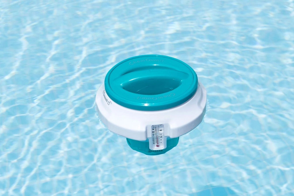DISPENSER CLORO MEDIO 17,5CM CON TERMOMETRO PER PASTIGLIE FINO A 7,6CM
