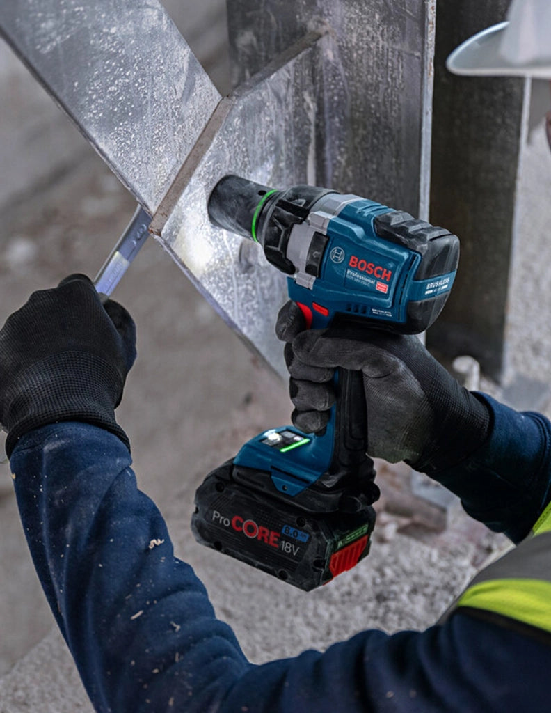 Avvitatore a massa battente BOSCH GDS 18V-750 C (2 x 8,0 Ah ProCORE + GAL1880CV + L-Boxx 136 + modulo Bluetooth GCY42)