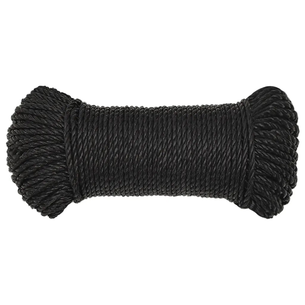 Corda da Lavoro Nera 8 mm 250 m in Polipropilene 153009