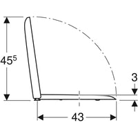 Sedile coprivaso copriwater Geberit iCon Square TERMOINDURENTE Chiusura ammortizzata soft close