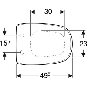 Sedile coprivaso copriwater Geberit Citterio Chiusura ammortizzata softclose