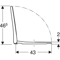 Sedile coprivaso copriwater Geberit iCon design slim Chiususra ammortizzata softclose
