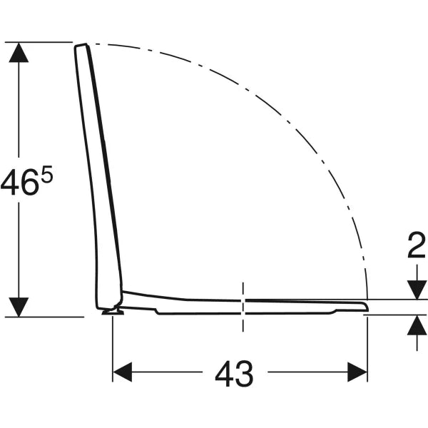 Sedile coprivaso copriwater Geberit iCon design slim Chiususra ammortizzata softclose