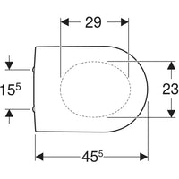 Sedile coprivaso copriwater Geberit iCon Chiusura ammortizzata soft close