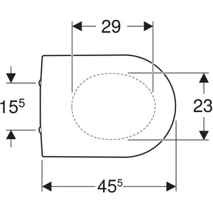 Sedile coprivaso copriwater Geberit iCon 57412000