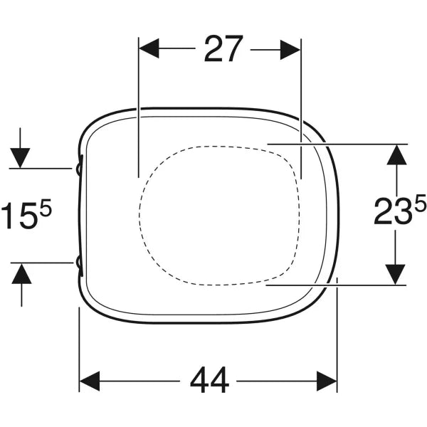 Sedile del vaso Geberit Fantasia coprivaso copriwater 500.870.00.1