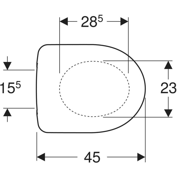 Sedile coprivaso copriwater Geberit Selnova chiusura normale