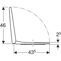 Sedile coprivaso copriwater Geberit Selnova chiusura normale