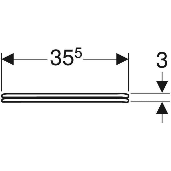 Sedile coprivaso copriwater Geberit Colibrì fissaggio dal basso 500.912.00.1
