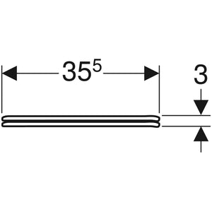 Sedile coprivaso copriwater Geberit Colibrì fissaggio dal basso 500.912.00.1